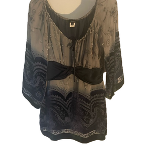 SINGLE 100% silk blouse L